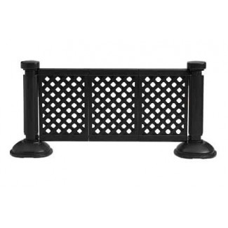 Restaurant Hospitality Portable Fencing 3 Panel Fence Section
